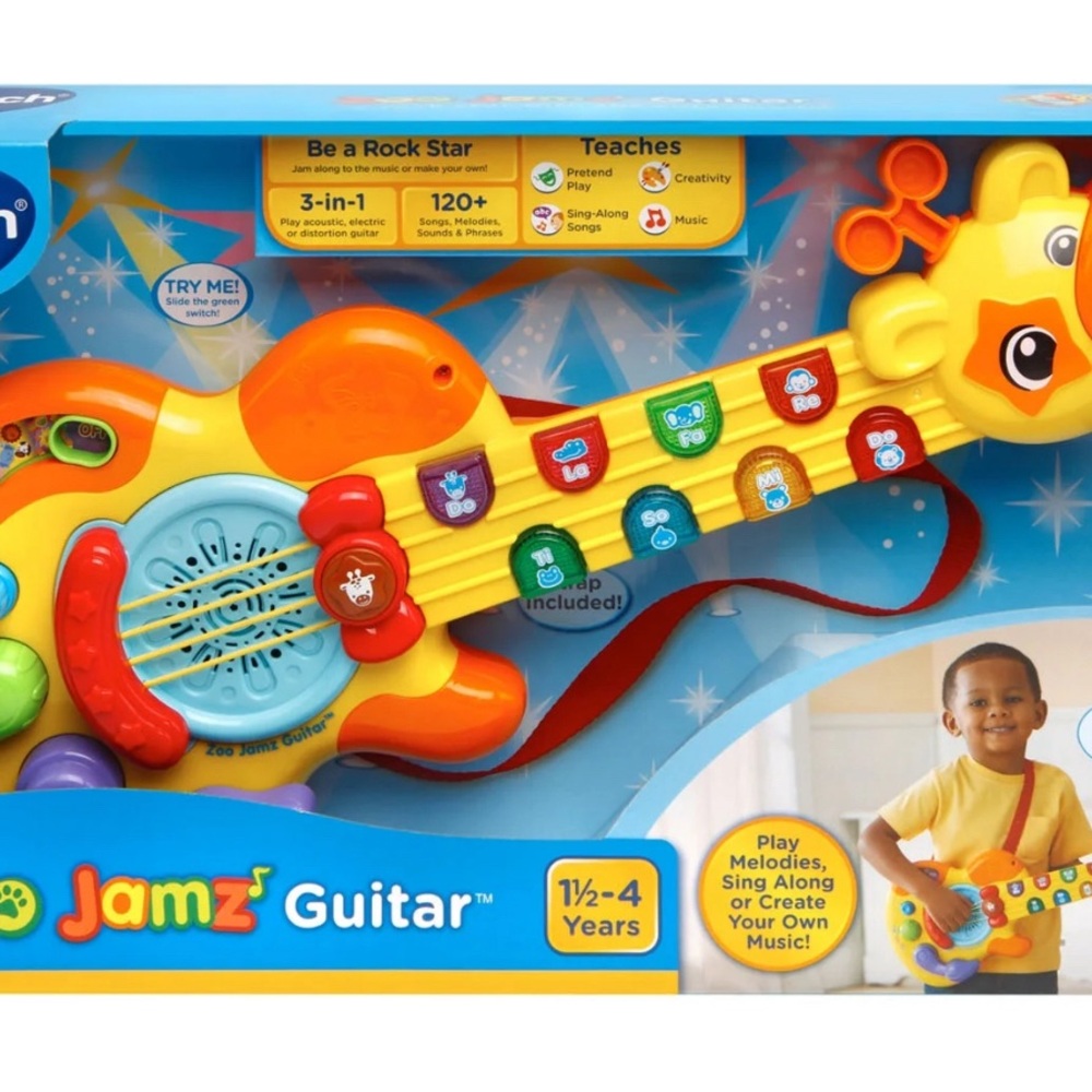 Jamz Guitar for Kids - Yellow and Orange